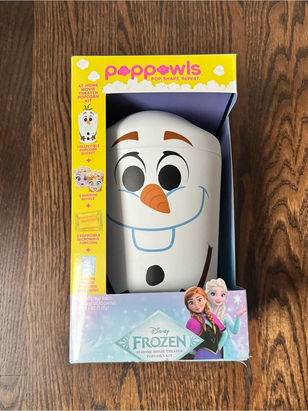 New Disney Frozen Olaf Poppowls Movie Popcorn Kit